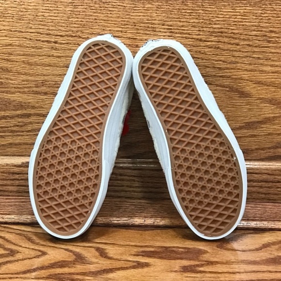 Vans Old‎ Skool Sherpa Turtledove Blanc De Blanc Shoes - Picture 7 of 7